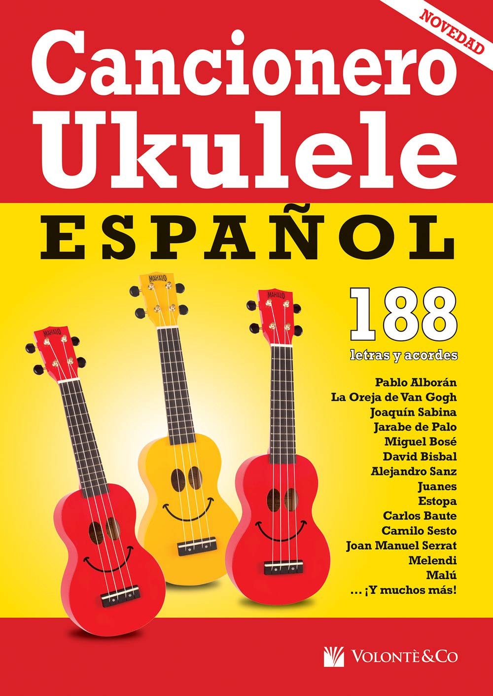 CANCIONERO - Cancionero Ukelele Español (188 Letras con Acordes) para Ukelele, Taschenbuch