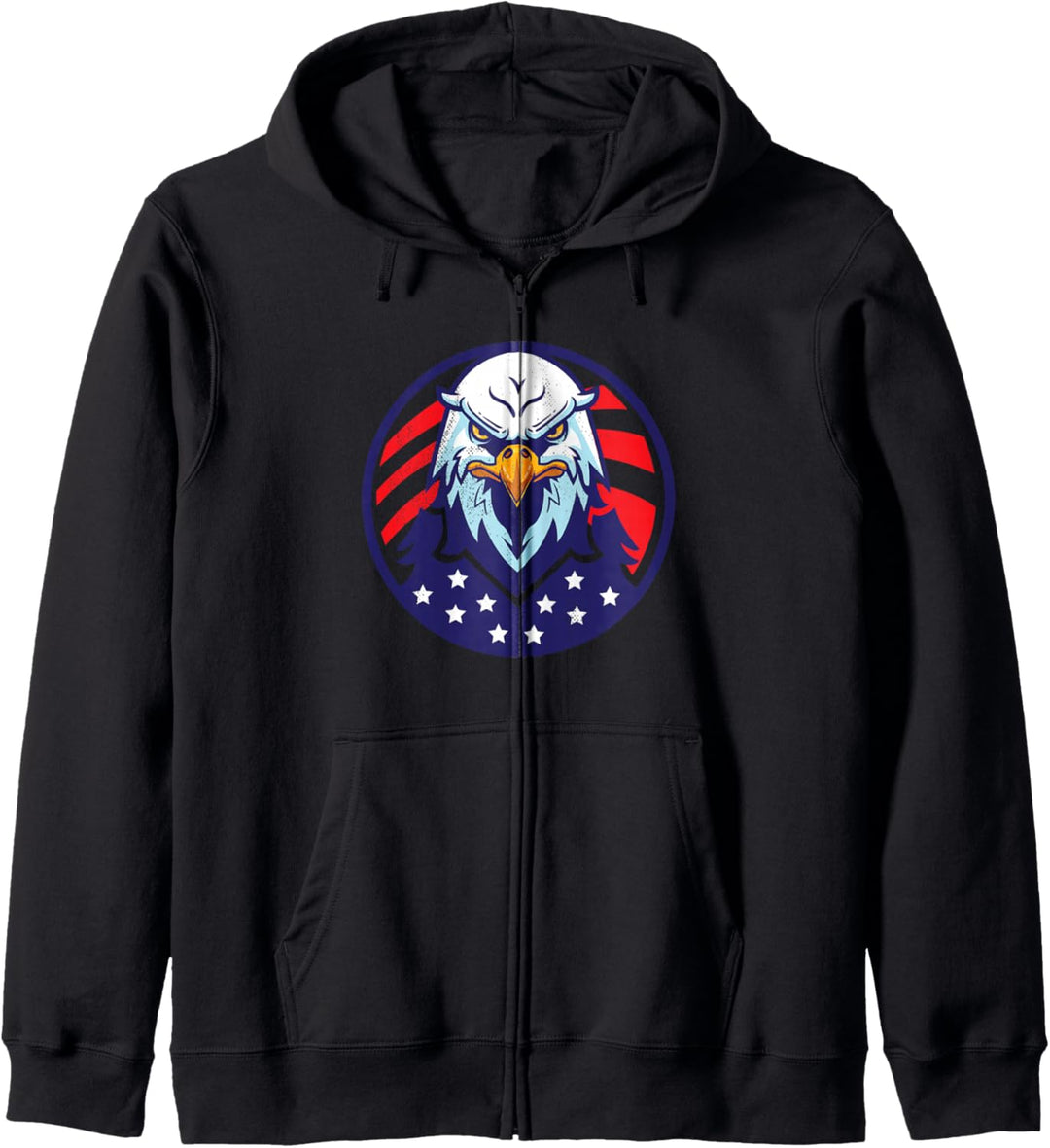 USA American Eagle Bird Sterne und Streifen Kapuzenjacke