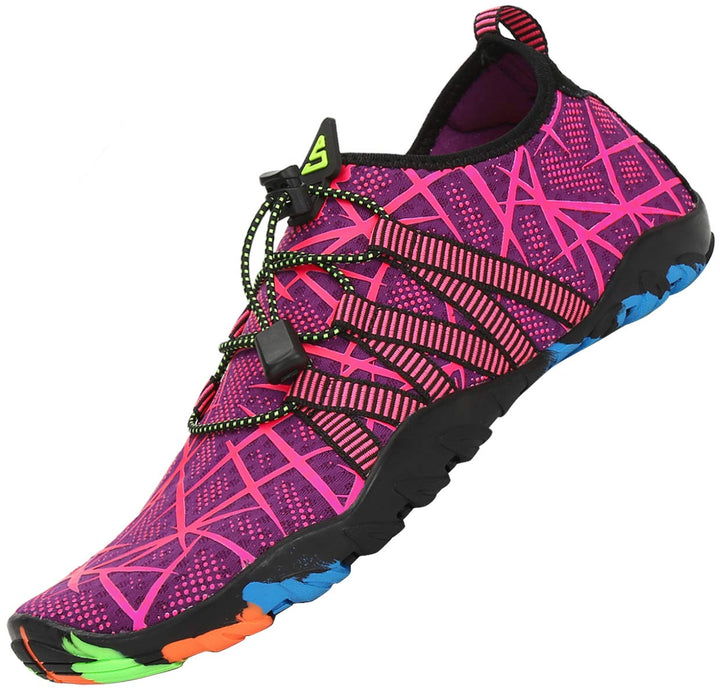 SAGUARO Badeschuhe für Herren Damen - 7/9 Drainagelöcher Schnelltrocknende rutschfest, Gr 35-48 38 E