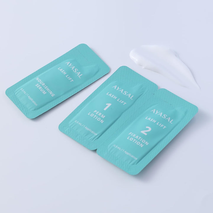 AYASAL Lash Lift Kit Refills: Step 1+2 Refill Set, Korean Thio-Free Lash Perm - Professional Long La