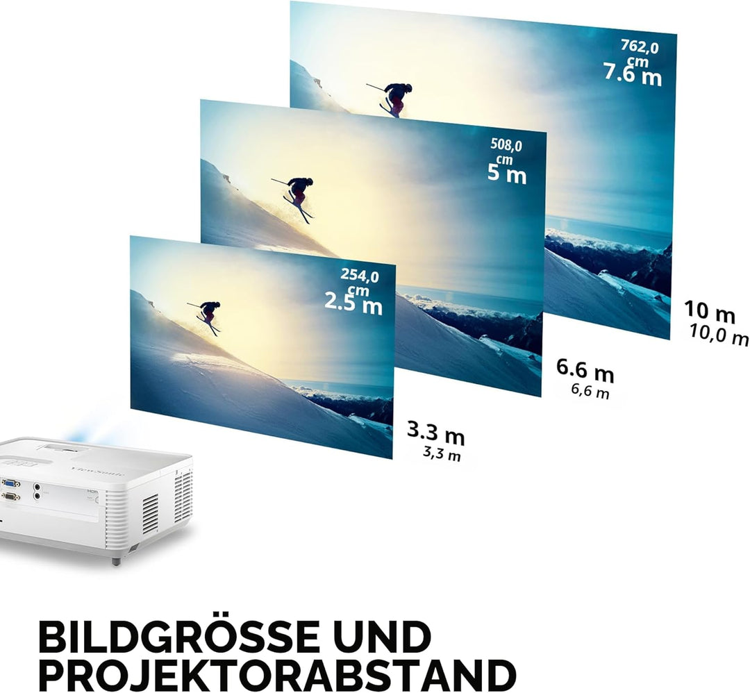 ViewSonic PA700W 4.500 ANSI Lumen WXGA Business & Bildung Projektor, Dual HDMI, USB Typ A WXGA (1280