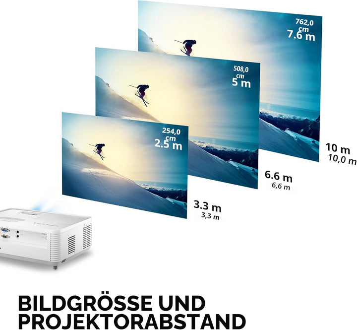 ViewSonic PA700W 4.500 ANSI Lumen WXGA Business & Bildung Projektor, Dual HDMI, USB Typ A WXGA (1280