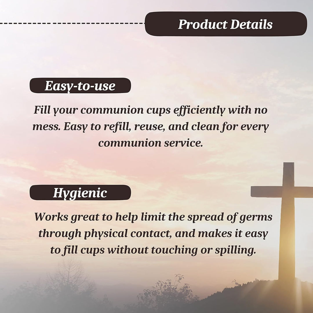 Swanson Communion-Cup Filler-Squeeze Bottle-Quart Grösse, Quarz