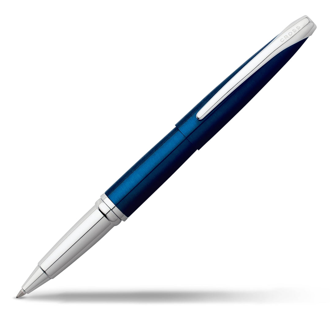 Cross ATX Rollerball (Schreibfarbe schwarz, Strichstärke M, inkl. Geschenkbox) blau-lack transluzent