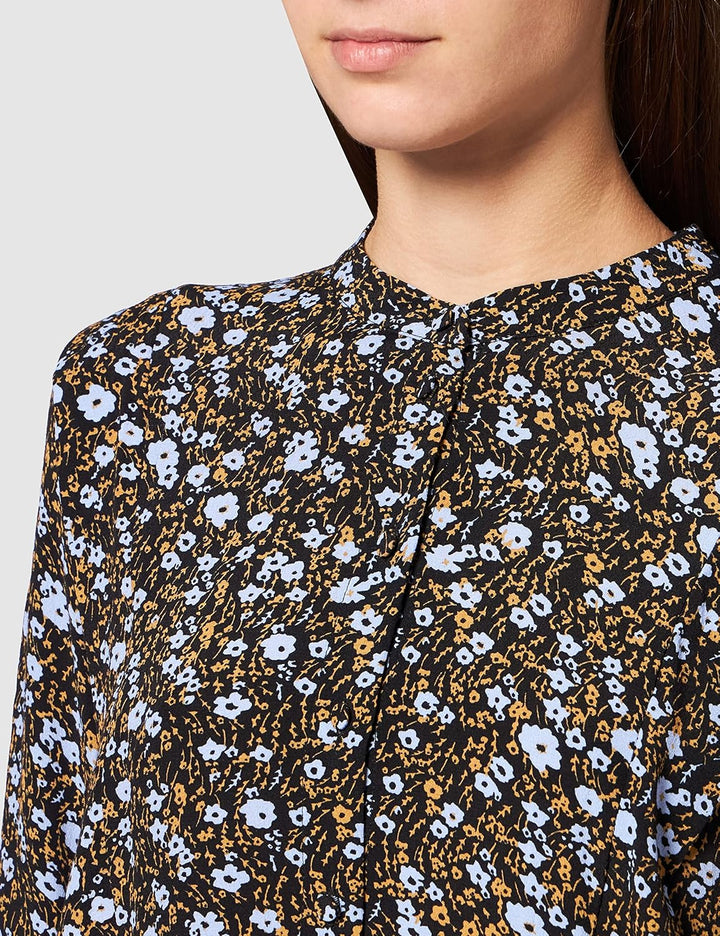YAS Damen Yasmello Ls Dress S. Lässiges Kleid S Black/Aop:mello Print, S Black/Aop:mello Print