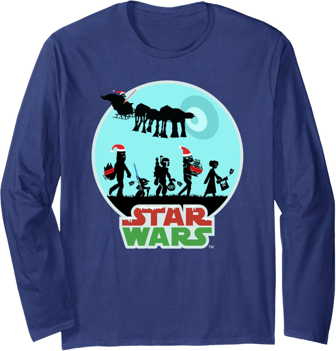 Star Wars Characters Holiday Gifts Death Star Langarmshirt