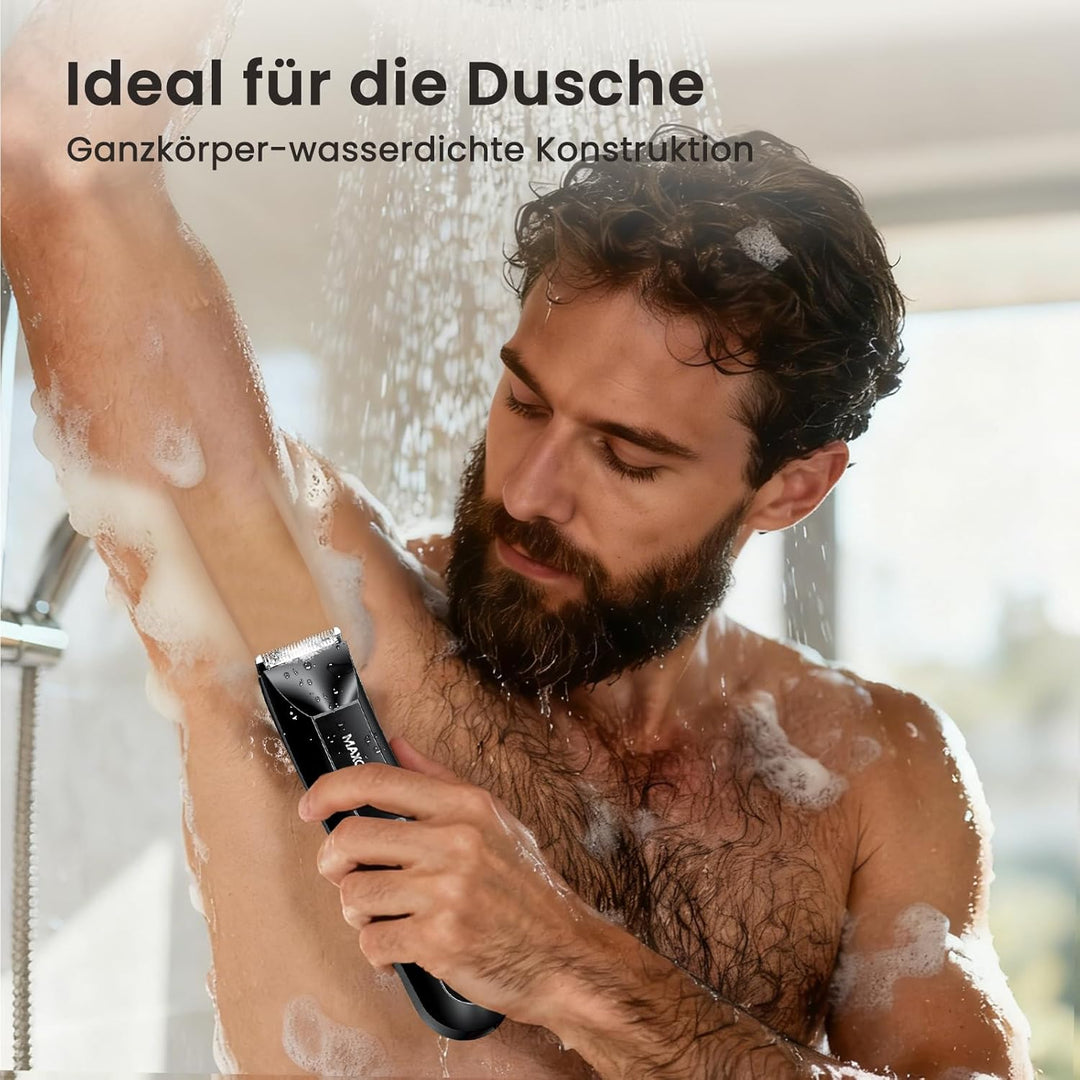 Intimrasierer Mann,MAXGROOM 3 IN 1 Rasierer Herren Elektrisch für Intimbereich,IPX7 Body Trimmer Her