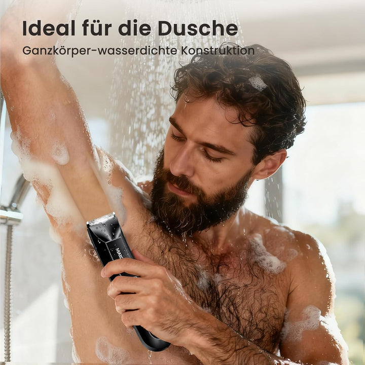 Intimrasierer Mann,MAXGROOM 3 IN 1 Rasierer Herren Elektrisch für Intimbereich,IPX7 Body Trimmer Her