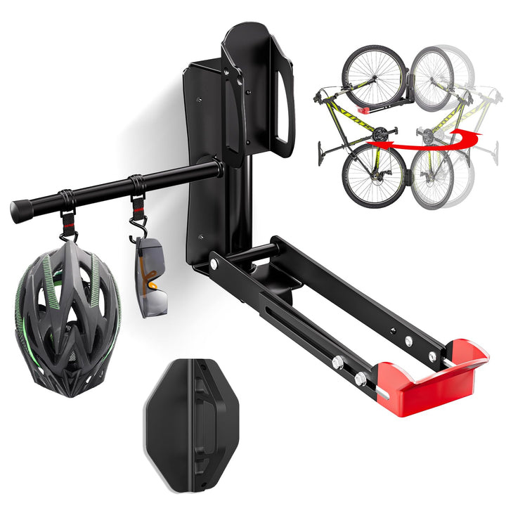 Fahrrad Wandhalterung, Wyxron Swivel Fahrradträger Wand 20-29“ Platzsparende Fahrradbügel 35kg Gewic
