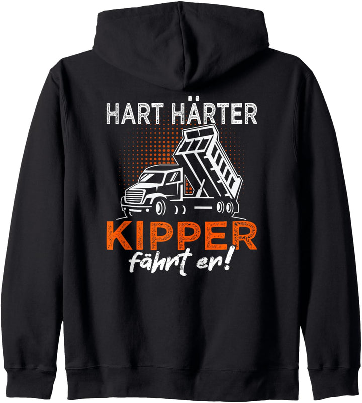 Kipper Spruch für Bauarbeiter Muldenkipper & Kipperfahrer Kapuzenjacke