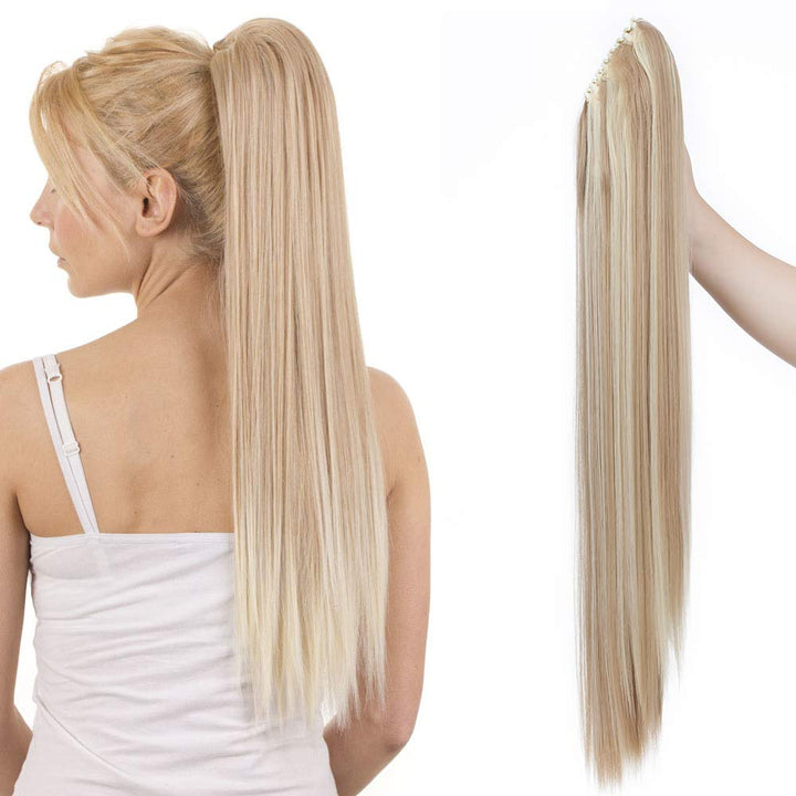SEGO Ponytail Extension Pferdeschwanz Haarteil Haarverlängerung Zopf mit Butterfly-Klammer Hair Piec