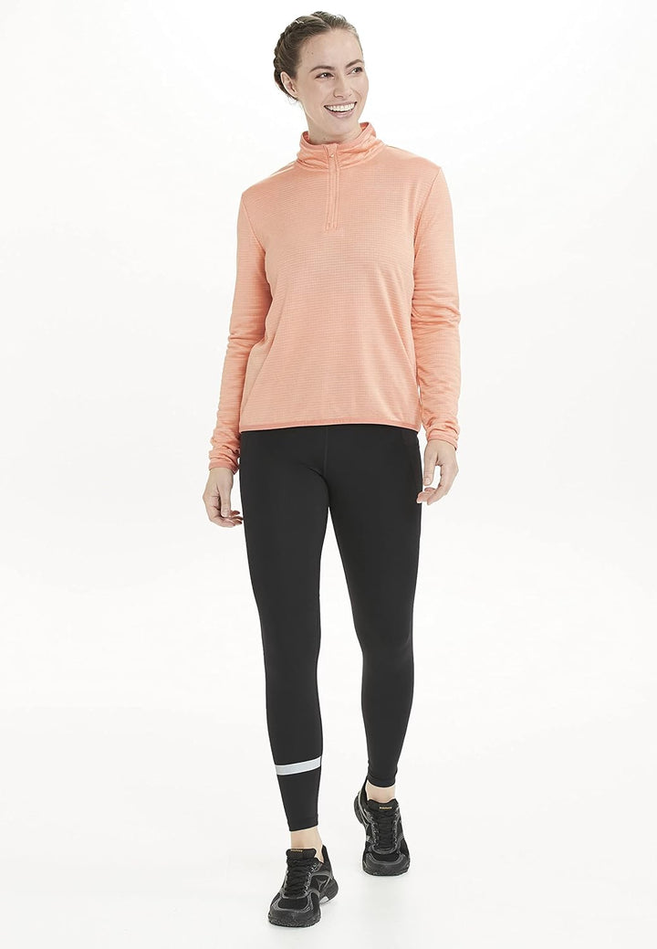 endurance Damen Langarmshirt VIRONIC W Waffle 38 4213 Blooming Dahlia, 38 4213 Blooming Dahlia