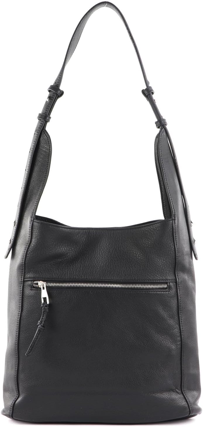 FREDsBRUDER Kelia Schultertasche Leder 36 cm, Schwarz, Einheitsgrösse