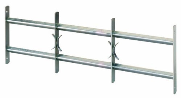 Alberts 553586 Fenstergitter Amsterdam | ausziehbar | galvanisch blau verzinkt | 300 x 500-650 mm, 3