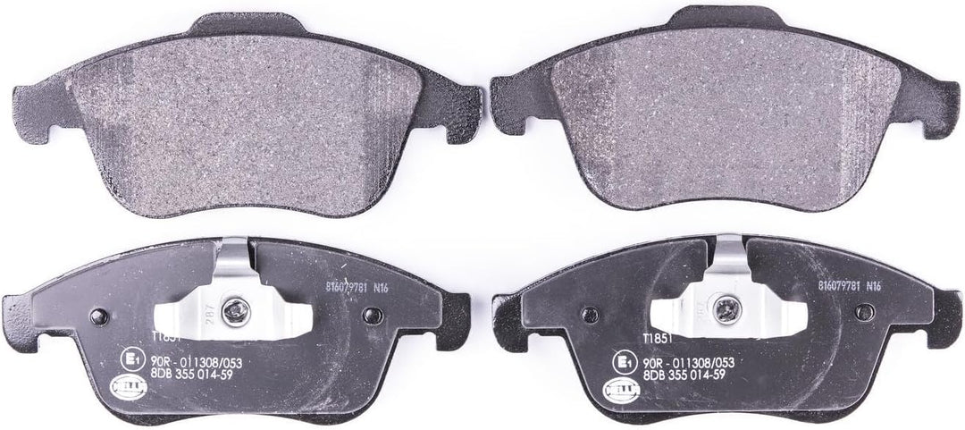 HELLA PAGID 8DB 355 014-591 Bremsbelagsatz - T1851 - Dicke/Stärke: 18mm - Bremssystem: Teves - nicht
