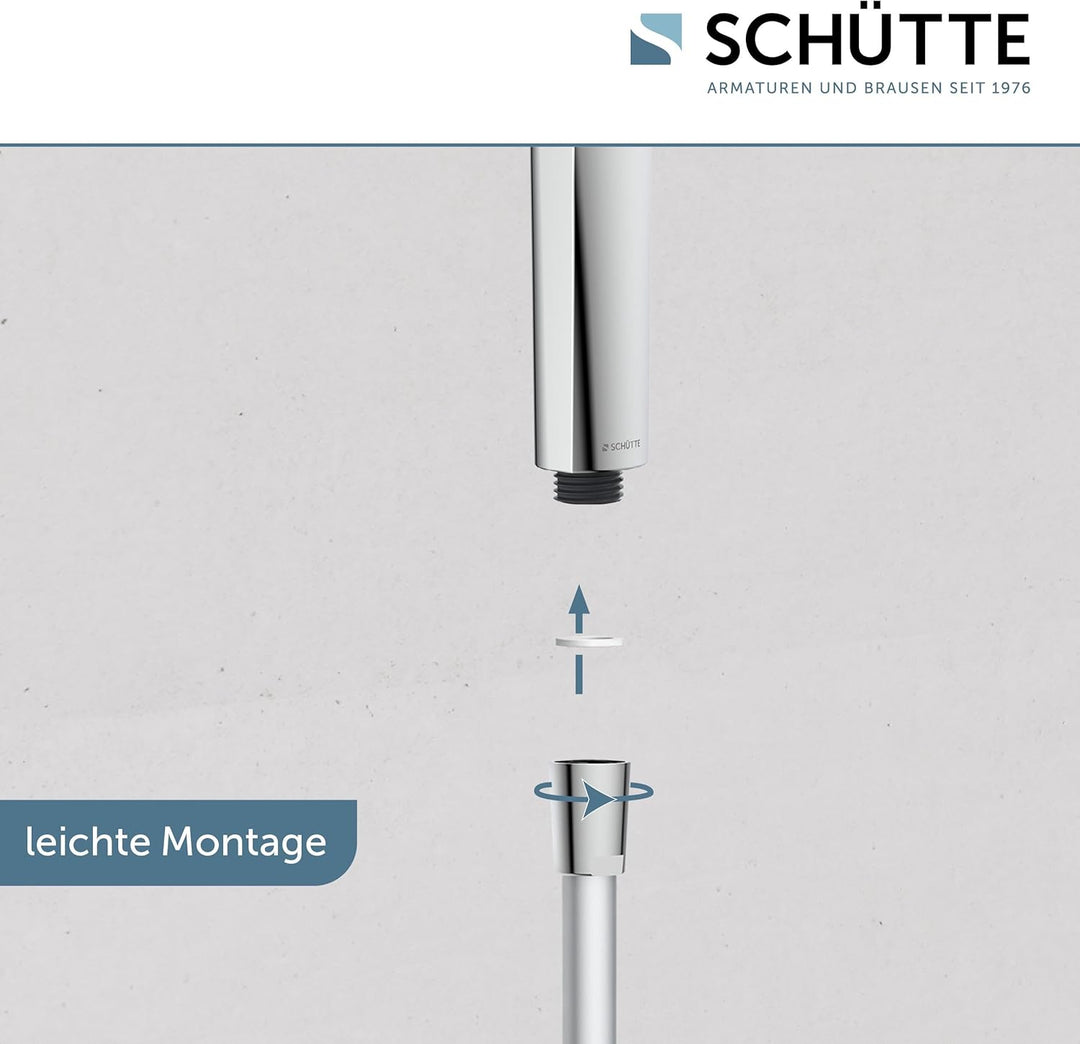 SCHÜTTE Handbrause SAMOA RAIN | Samtstrahl-Technologie | Duschkopf mit über 300 Düsen | 3 einstellba