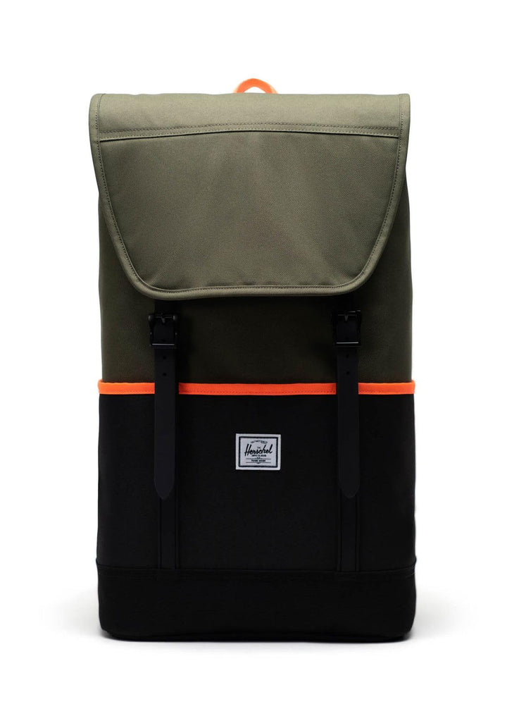 Herschel Unisex Retreat Pro Tasche Einheitsgrösse Ivy Green/Black/Shocking Orange, Einheitsgrö&