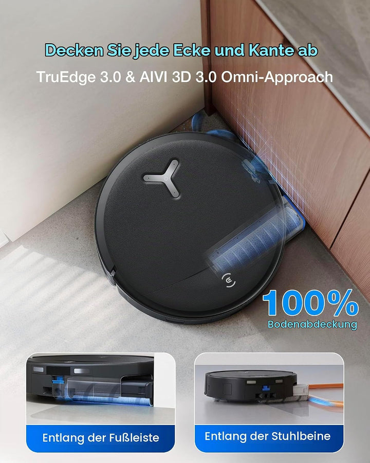 ECOVACS DEEBOT T80S Omni Saugroboter und Mopp, 24800Pa Saugkraft, Sofortiger Selbstreinigung OZMO Ro