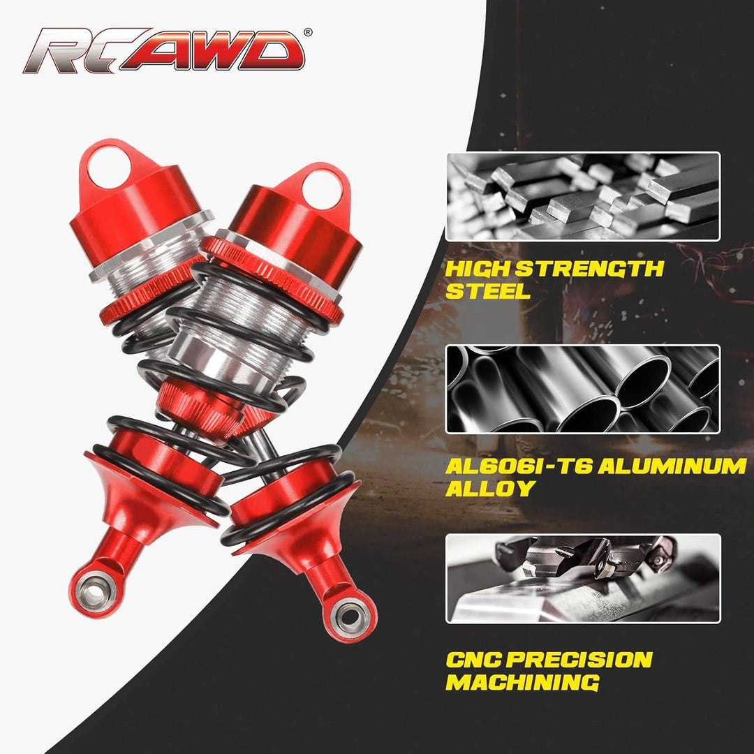 RCAWD arrma Shock Set,rc Stossdämpfer Set für 1/7 Arrma Felony Infraction Limitless 6S BLX Upgrade-T