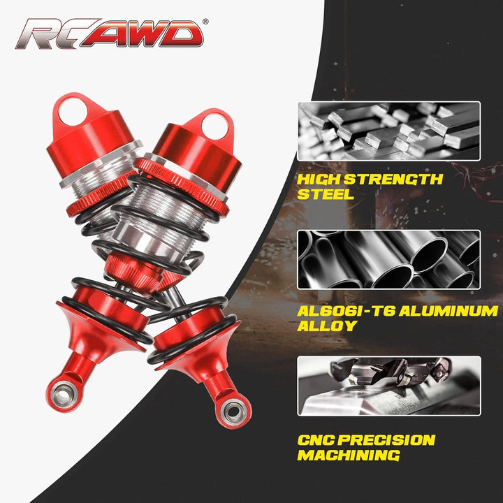 RCAWD arrma Shock Set,rc Stossdämpfer Set für 1/7 Arrma Felony Infraction Limitless 6S BLX Upgrade-T