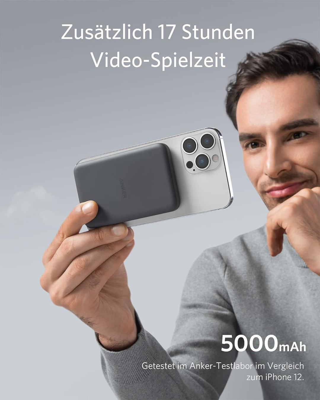 Anker 633 Magnetisches Kabelloses Ladegerät (MagGo), 2-in-1 Ladestation, Abnehmbares, Nur geeignet f