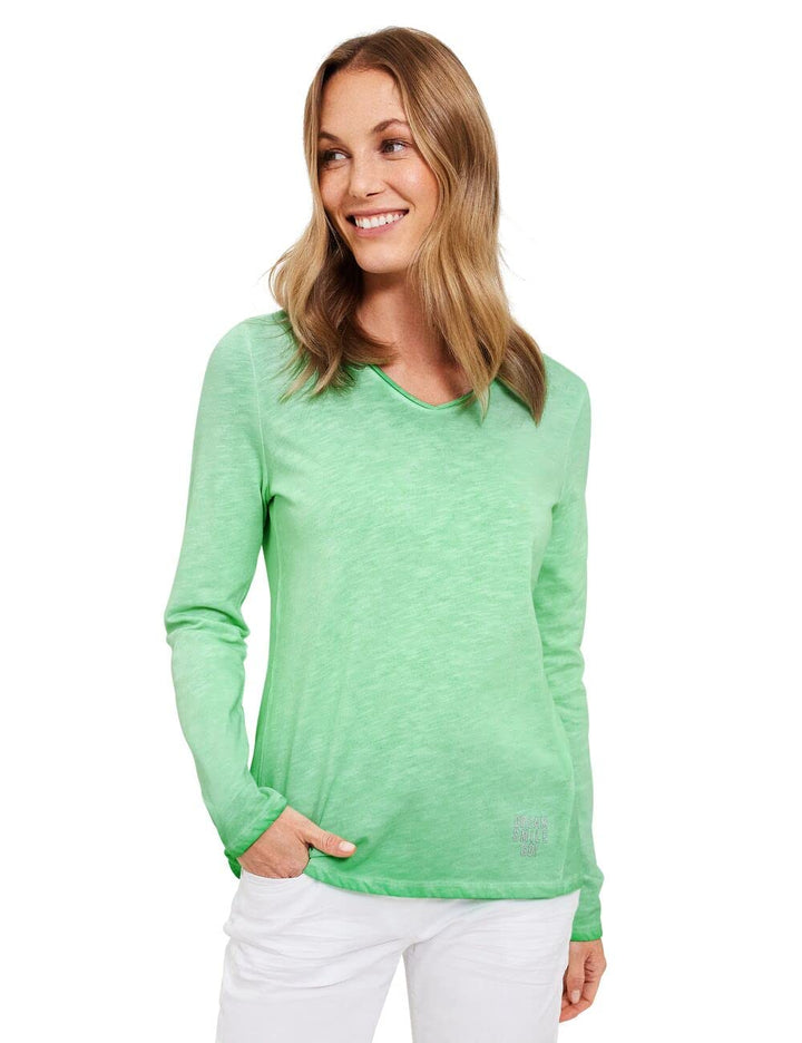 Cecil Damen Langarmshirt M Smash Green, M Smash Green