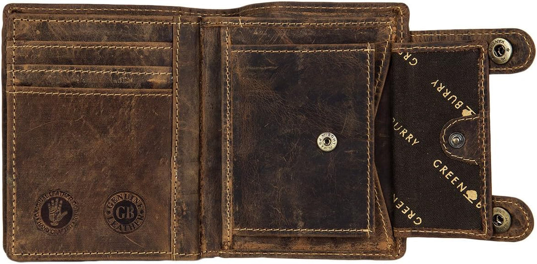 Greenburry Geldbörse 12,5 x 3 x 10 cm sattelbraun, Sattelbraun