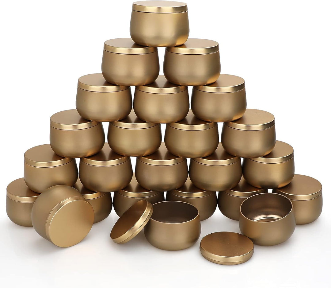Kerzendosen aus Metall, 24 Stück, für die Kerzenherstellung, 8oz Mini-Kerzendosen DIY-Kerzenherstell