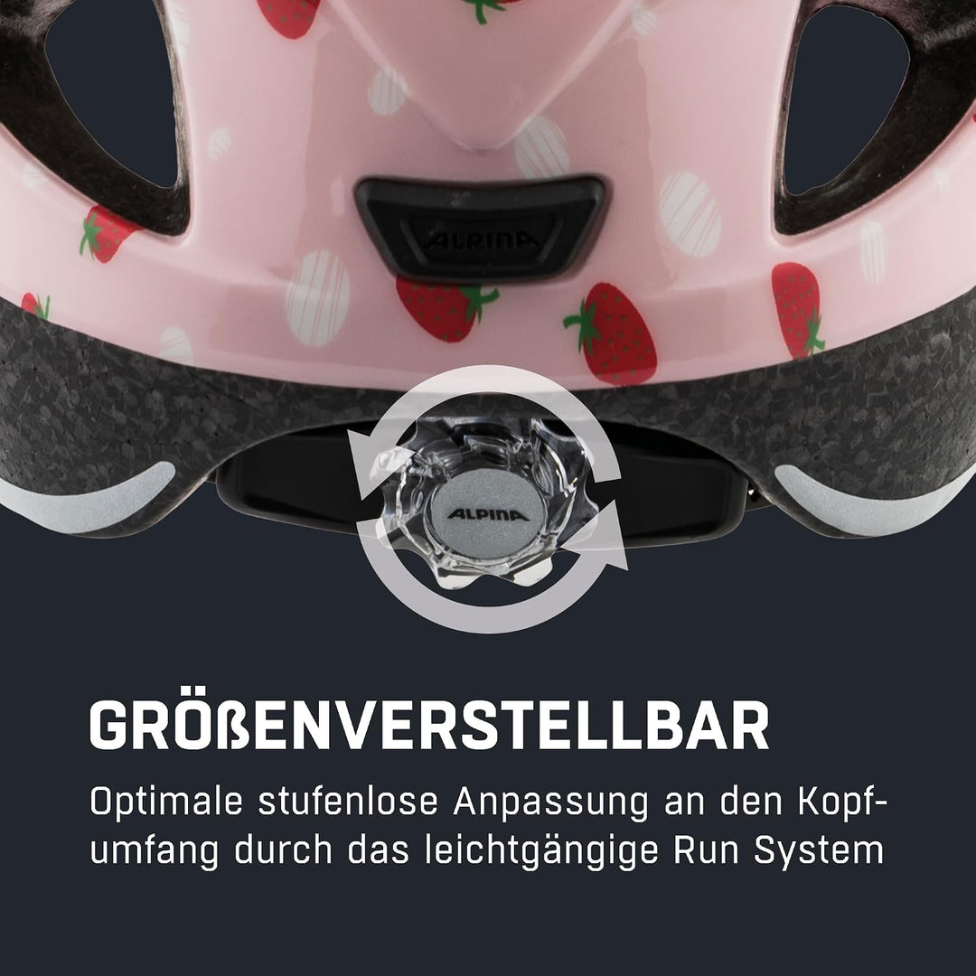 ALPINA XIMO - Leichter, Sicherer & Bruchfester Fahrradhelm Mit Optionalen LED-Licht Für Kinder straw