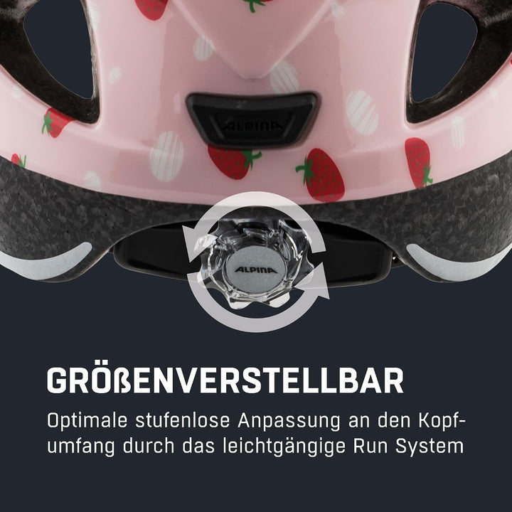 ALPINA XIMO - Leichter, Sicherer & Bruchfester Fahrradhelm Mit Optionalen LED-Licht Für Kinder straw