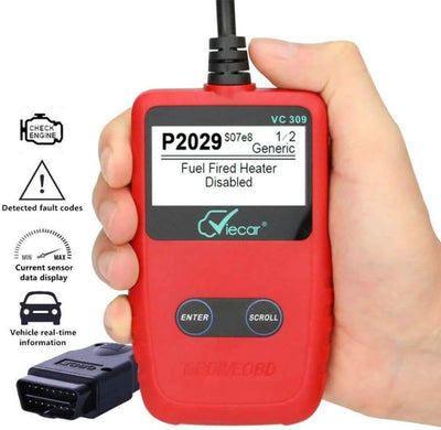 Universal OBD2 Lesegerät,MoreChioce Auto OBDII-Fehlercodeleser Fahrzeugdiagnosetool mit Ausschalten