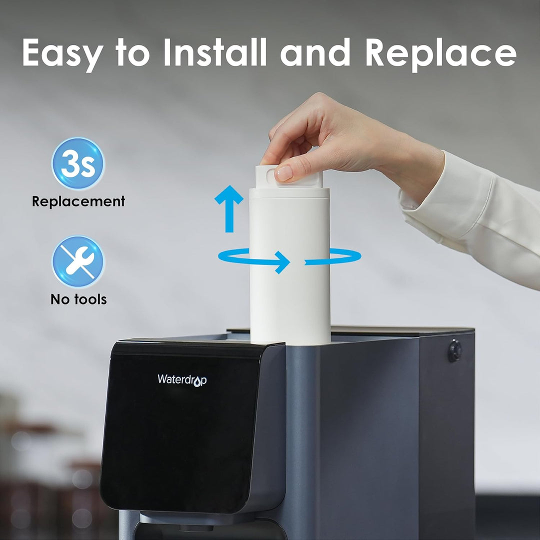 Waterdrop A1-CF Ersatzfilter für A1 Auftisch Osmoseanlage, 6 Monate | Vorfilter für Sedimente und Ak