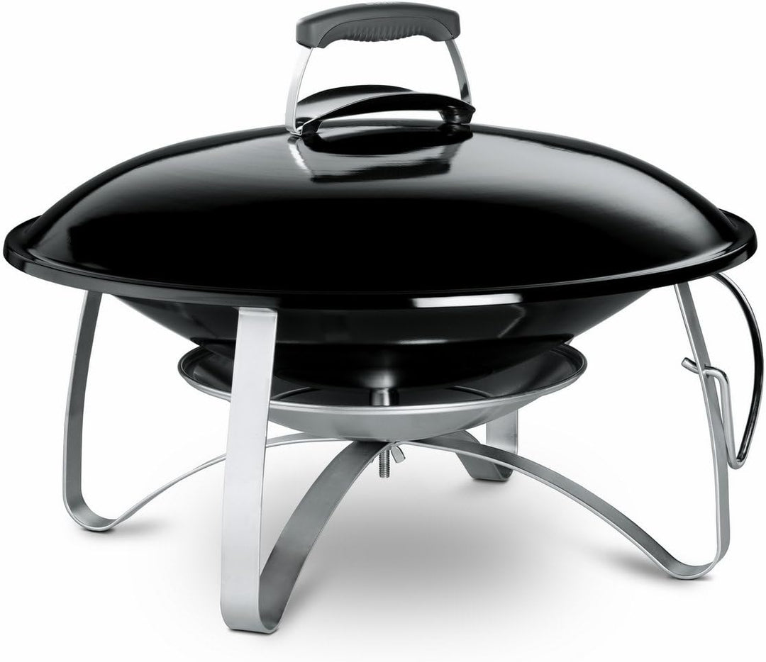 Weber Fireplace, mobile Feuerstelle mit Standfuss, schwarz,