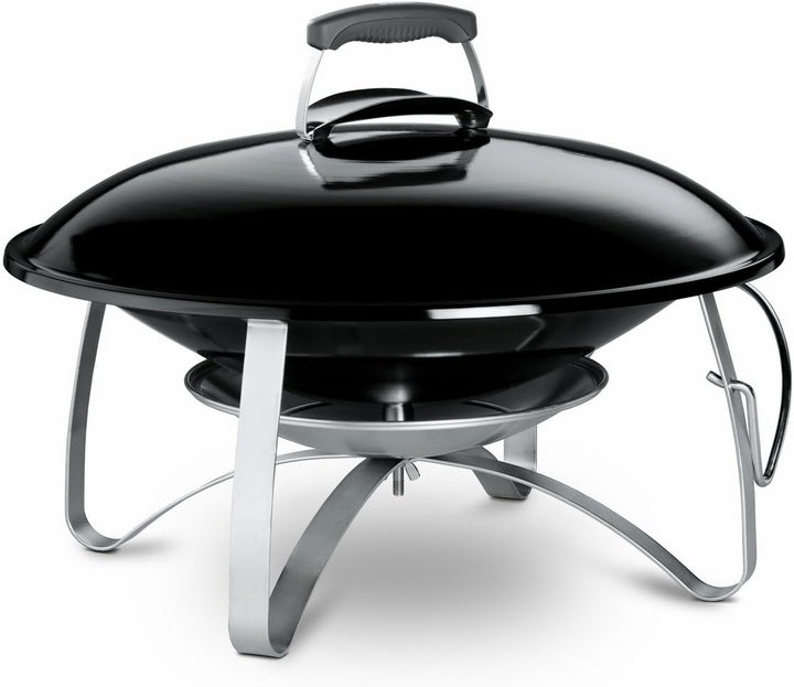Weber Fireplace, mobile Feuerstelle mit Standfuss, schwarz,