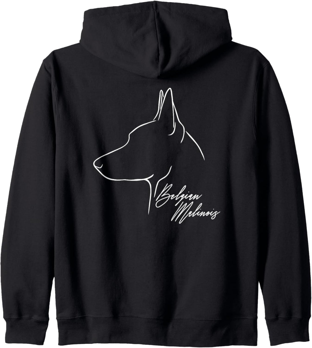 Belgian Malinois im Profil Hund Geschenk Hunde Hundesport Kapuzenjacke