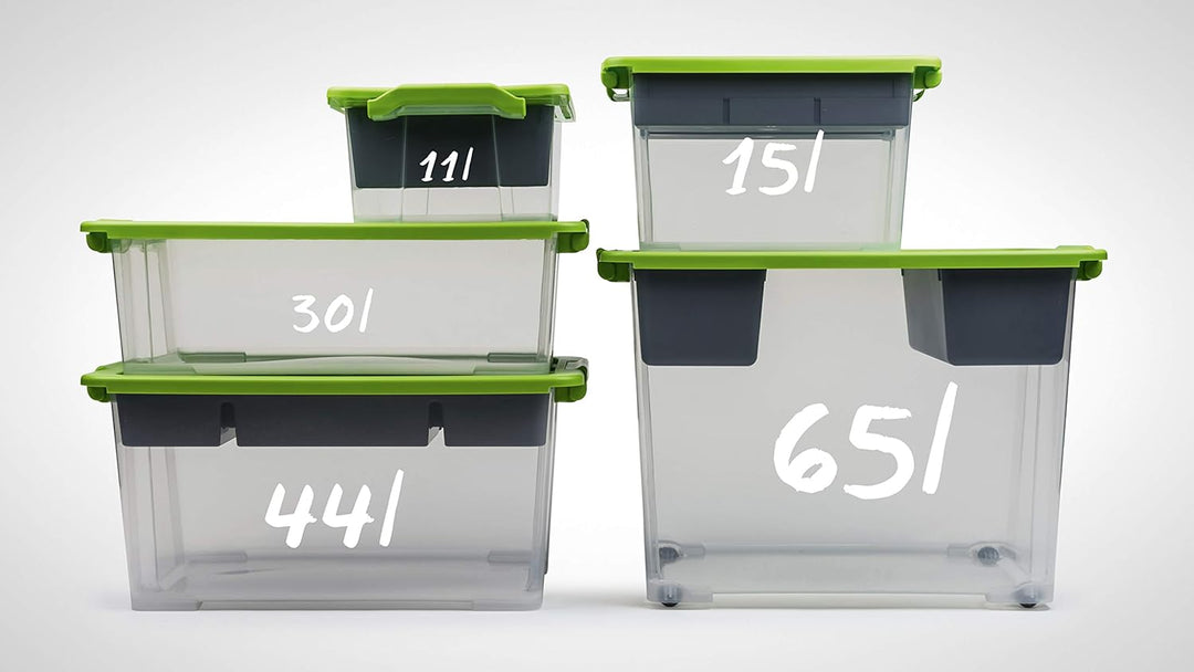 Rotho Evo Safe Keeping 3er-Set Aufbewahrungsbox Deckel, lebensmittelechter Kunststoff (PP) BPA-frei,