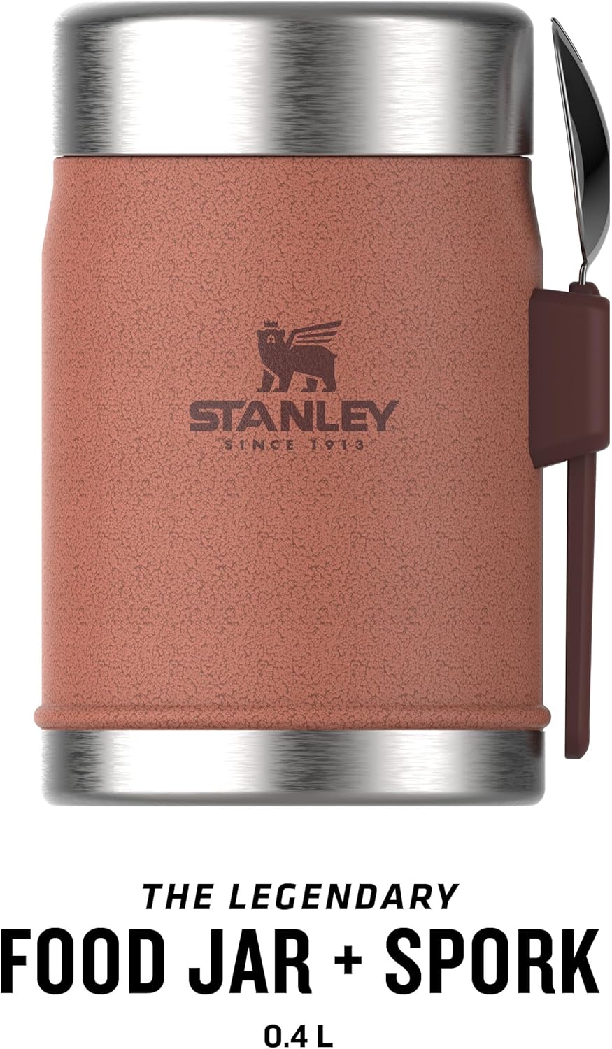 STANLEY 1913 Classic Legendary Thermobehälter Für Essen Mit Göffel 400 ml - Hält 7 Stunden Heiss Ode