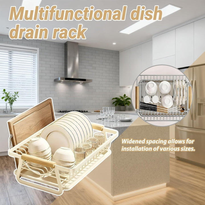 Drying Rack Geschirr-Trockenständer for die Küchentheke, Edelstahl-Spüle, Organisation und Aufbewahr