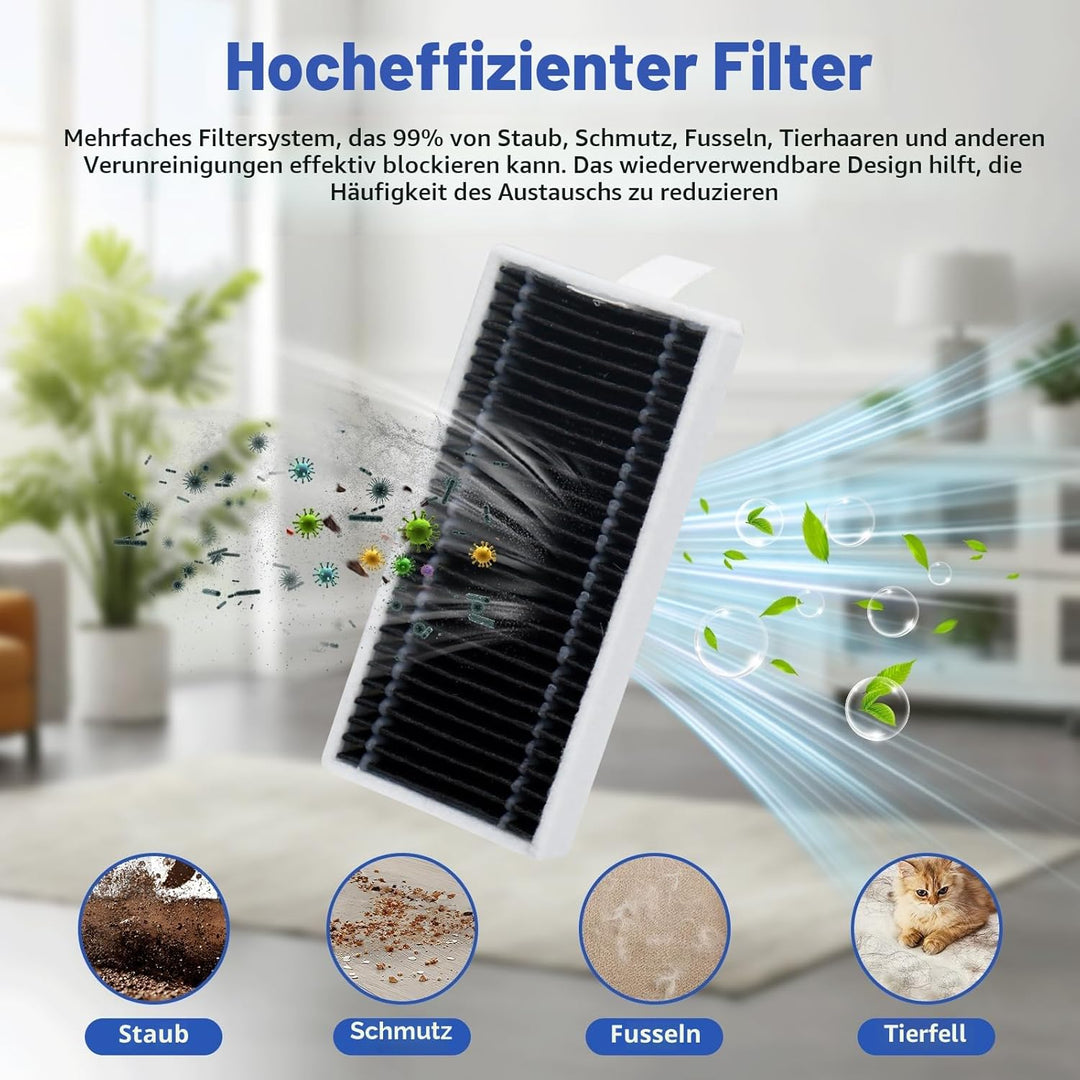 15 Stück Zubehör-Set für Ecovacs Deebot X11 OmniCyclone/ X11 Pro Omni/ X9 Pro Omni Staubsauger, Ersa