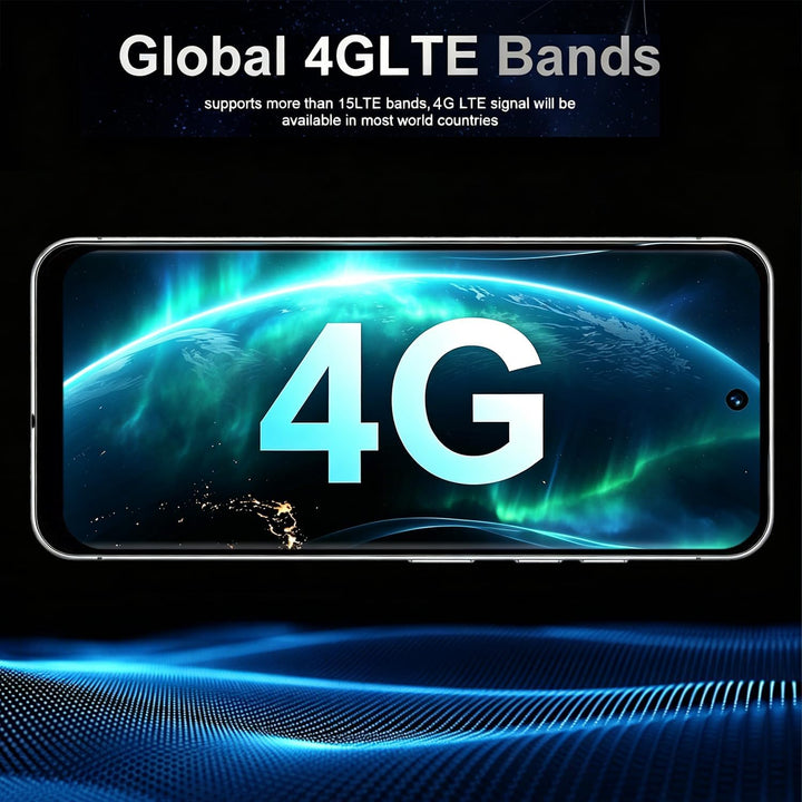 4G Dual SIM Smartphone mit 6,6 Zoll InCell HD-Bildschirm, 4GB+32GB Speicher (bis 256GB erweiterbar),