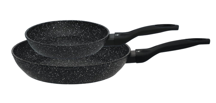 ELO Granit Passion Pfannen-Set 2-teilig, 20 + 28 cm, ELODUR® Select Antihaftersiegelung, extra raue