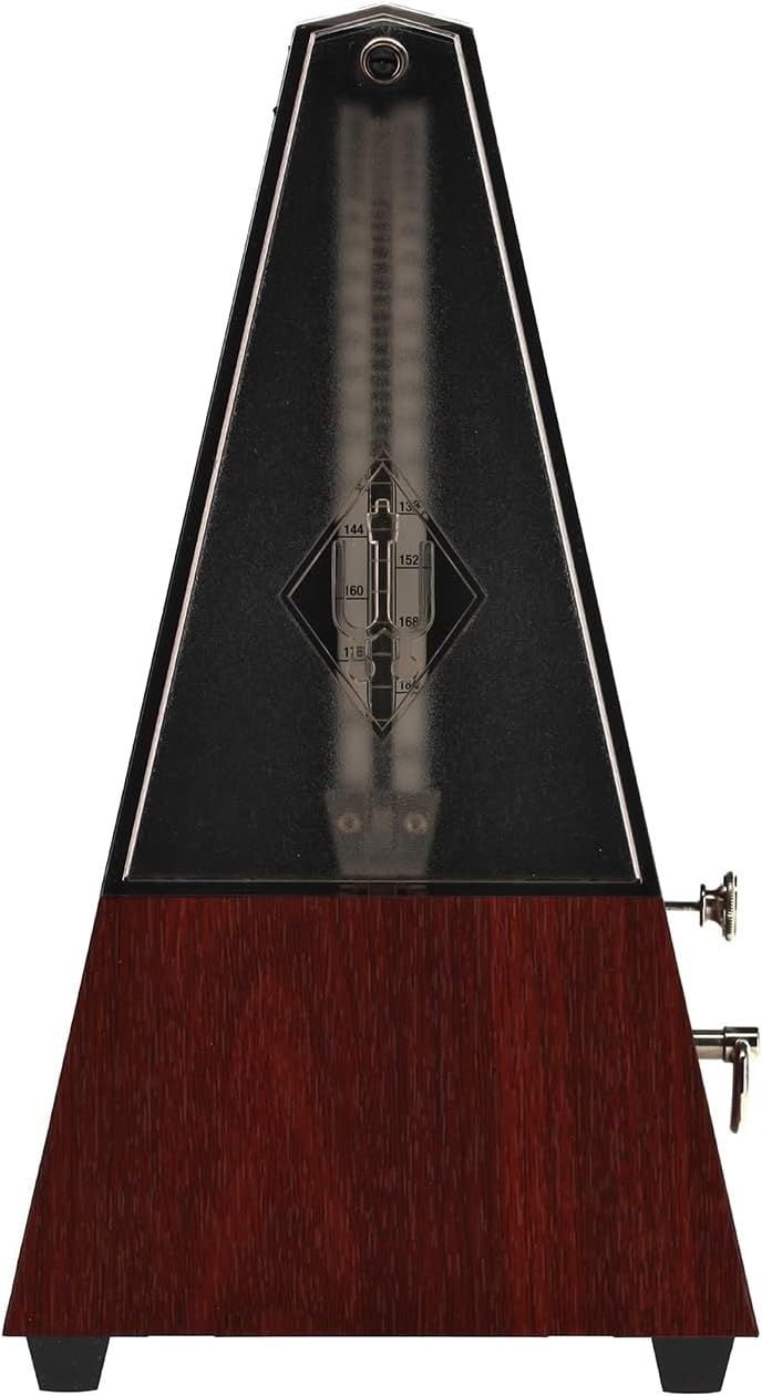 Wittner Metronom 816K Kunststoffgehäuse mit Glocke Taktell Pyramidenform schwarz, schwarz