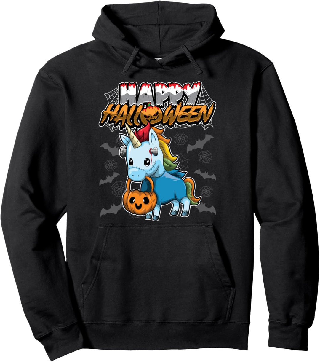Happy Halloween - Verkleidetes Einhorn - Halloween Kostüm Pullover Hoodie