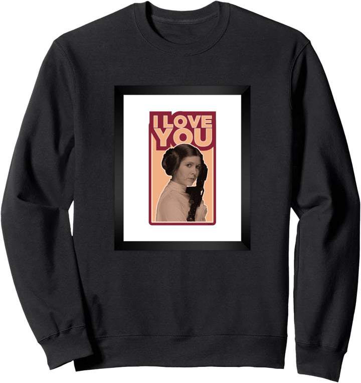 Star Wars Leia I LOVE YOU Iconic Ep.5 Quote Sweatshirt