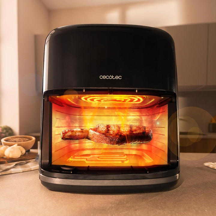 Cecotec Heissluftfritteuse ohne Öl - 8,5L - Grill - Doppelwiderstand - Integrierter Smoker - Air Fry