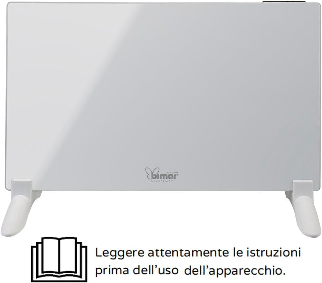 Bimar HC508 Elektroheizung, Konvektor-Heizung, Mobile Elektroheizung Energiesparend, Schlanke, Leise