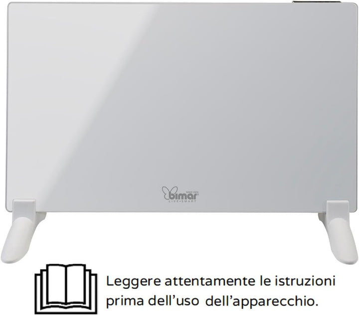 Bimar HC508 Elektroheizung, Konvektor-Heizung, Mobile Elektroheizung Energiesparend, Schlanke, Leise