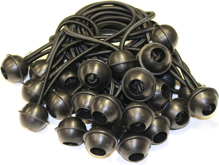 50 Stück Set Gummischlaufen Spanngummis zum Befestigen von Planen - Zeltgummis Expanderschlingen Bun