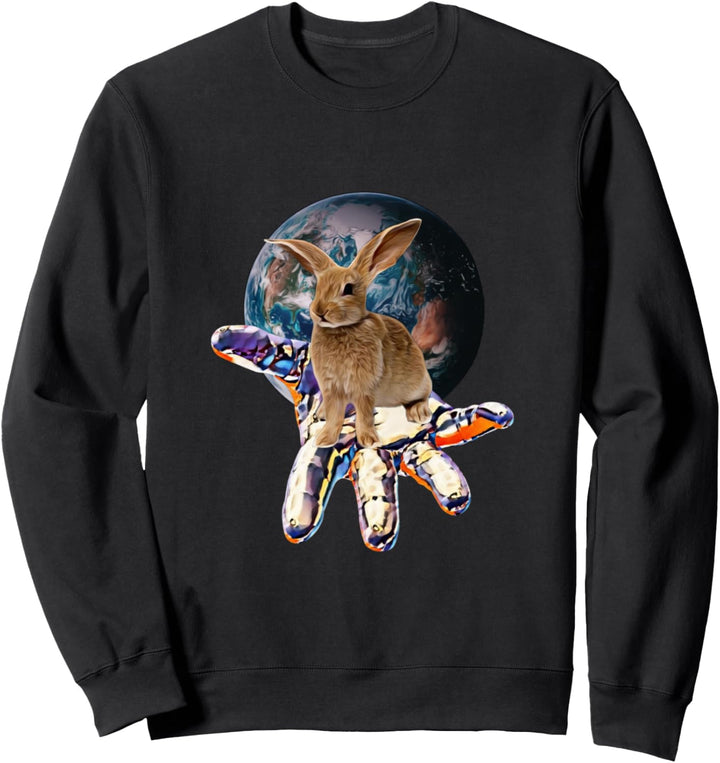 Häschen Hase Motiv Haustiere Nagetiere Hasen Kaninchen Sweatshirt