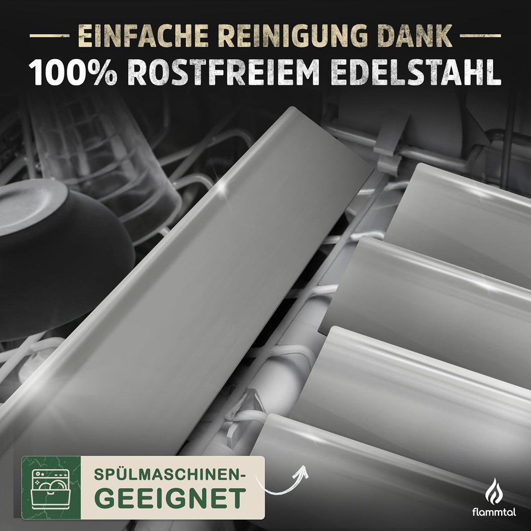 flammtal [Das Original - Aromaschienen FLAVE [5 Stück] - Für Weber Spirit 310/320/330 - Hochwertige